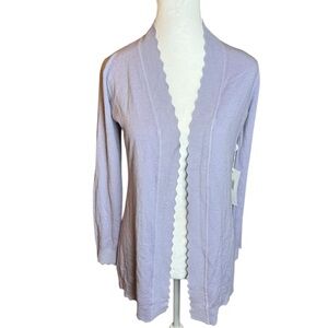 Evolution by Cyrus‎ Women's Cardigan Petite Sweater Purple XSP NWT